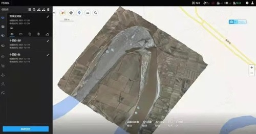 黄河首封河段无人机高精度正射影像